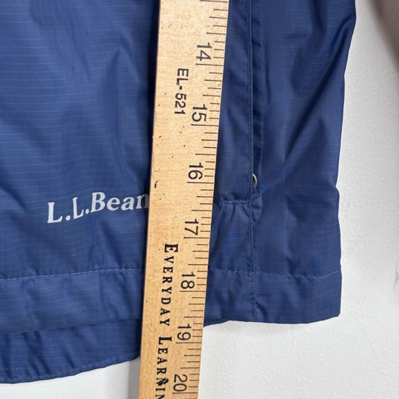 LL Bean Discovery Rain Shell 5-6 Windbreaker Lightweight Jacket Fill Zip Blue - Picture 7 of 10